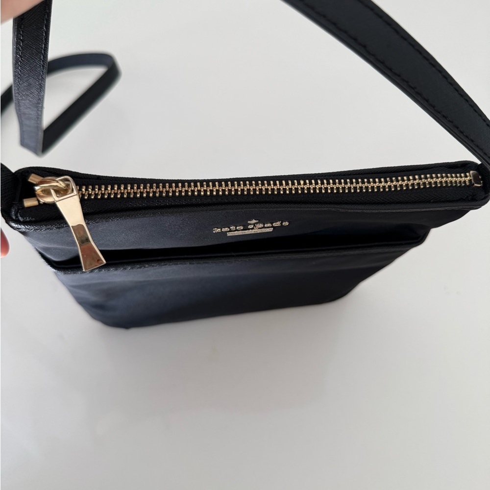 Kate Spade Black Nylon Leather On Purpose Swingpack Adjustable Crossbody Purse - Picture 6 of 8